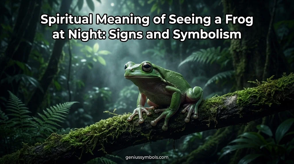 Spiritual Meaning of Seeing a Frog at Night
